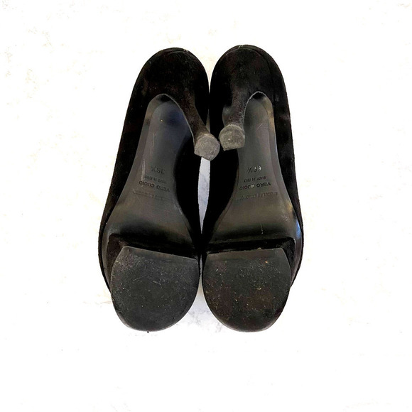 𝅺nicholas Kirkwood Black Suede pearl triangle Platform gala formal sexy NYE - Picture 8 of 9